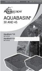 AquaScape AQUABASIN 45 Instructions et entretien