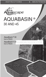 AquaScape AQUABASIN 45 Instructions et entretien