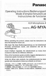 Panasonic AG-MYA30G - XLR Mic Adaptor Panduan Petunjuk Pengoperasian