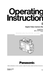 Panasonic AGDVC200 - DV CAMCORDER Gebruiksaanwijzing