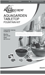 AquaScape AquaGarden Tabletop 78346 Instructions d'installation et entretien