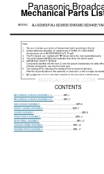 Panasonic AJ-D965MC Lista de peças mecânicas
