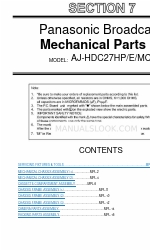 Panasonic AJ-HDC27HP/MC Teileliste