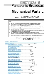 Panasonic AJ-HDX900MC Parts List