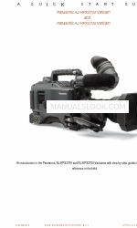 Panasonic AJ-HPX3700 Manuale di avvio rapido