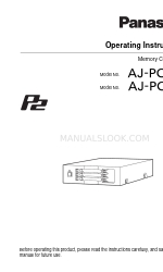 Panasonic AJ-PCD30PJ 取扱説明書