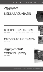 AquaScape WaterWall Spillway Manuel d'instructions d'installation