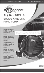 AquaScape AQUAFORCE 5200 Manual de instrucciones