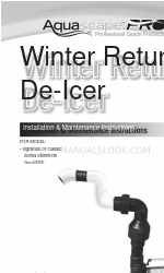 Aquascape Pro Winter Return Manuale di istruzioni per l'installazione e la manutenzione