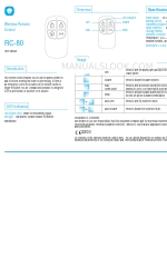 Chuango RC-80 User Manual