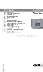 Chubbsafes AlphaPlus Manuel de l'utilisateur