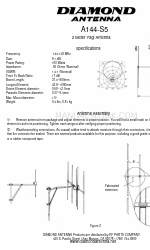 Diamond Antenna A144-S5 Краткое руководство по эксплуатации