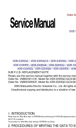 Panasonic VDR-D250SG Service Manual