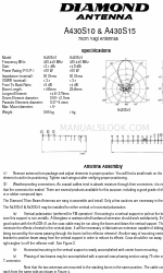 Diamond Antenna A430S10 Manual rápido