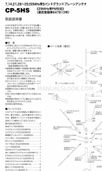 Diamond Antenna CP-5HS 사용 설명서