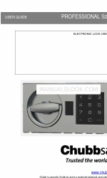 Chubbsafes Professional S2 Manual do utilizador