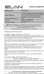 Panasonic VP10 Series Integration Note