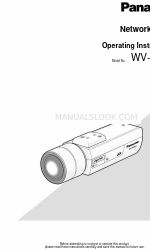 Panasonic WV-NP304 사용 설명서