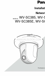 Panasonic WV-SC384 Installation Manual