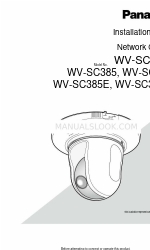 Panasonic WV-SC384 Installation Manual