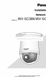 Panasonic WV-SC386 Installation Manual