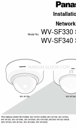 Panasonic WV-SF342 Manual de instalação