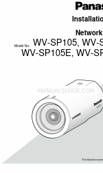 Panasonic WV-SP105 Manuel d'installation