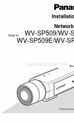 Panasonic WV-SP508 Installation Manual