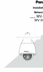 Panasonic WV-SW395 Installation Manual