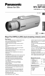 Panasonic WVNP1000 - NETWORK CAMERA Manual