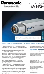 Panasonic WVNP244 - COLOR CCTV CAMERA Specifications