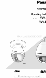 Panasonic WVNS954 - NETWORK CAMERA Operating Instructions Manual