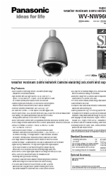 Panasonic WVNW964 - NETWORK CAMERA Технические характеристики