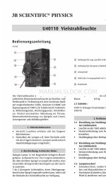 3B SCIENTIFIC PHYSICS U40110 Kullanım Talimatları Kılavuzu