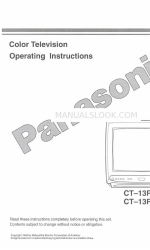 Panasonic CT-13R14 Podręcznik użytkownika