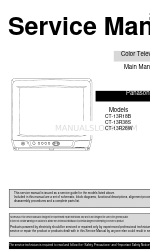 Panasonic CT-13R18B Servicehandleiding