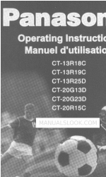 Panasonic CT-13R19 Operating Instructions Manual