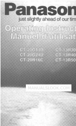 Panasonic CT-13R52D Operating Manual de Instruções