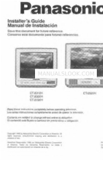 Panasonic CT-2020H Manuale dell'installatore