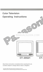 Panasonic CT-20G21 Manual de Instruções