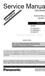 Panasonic CT-20G7DF-1 Service Manual