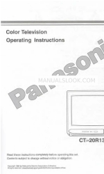 Panasonic CT-20R13 Manual de Instruções