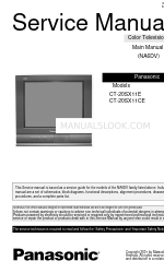 Panasonic CT-20SX11CE Service Manual