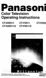 Panasonic CT-24SX11 Operating Instructions Manual