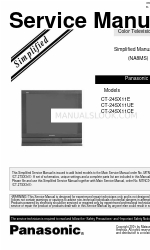 Panasonic CT-24SX11CE Manual de servicio