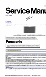 Panasonic CT-26WX15UN Manual de serviço