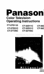 Panasonic CT-2772SC Manual de Instruções
