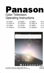 Panasonic CT-2772SU Manual de Instruções