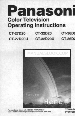 Panasonic CT-27D20U Manuale operativo