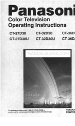 Panasonic CT-27D30 Operating Manual